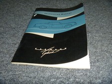 1963 Volkswagen Karmann Ghia Coupe Convertible Operator Manual User Guide xz