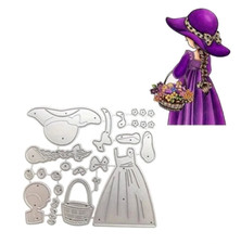 Girl  Ladies Metal cutting die Woman Die Cutter Lady DIE