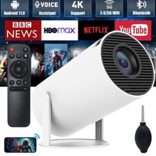 5G 4K Projector Smart HD LED WiFi Bluetooth HDMI USB Android Office Home Theater