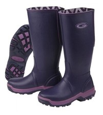 Grubs Rainline Heather purple Black Navy Aubergine Wellies Wellingtons Boots