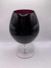 Vintage glass vase. Brandy