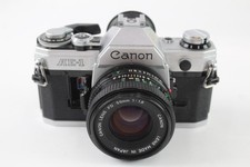 Canon AE-1 SLR Film Camera Mechanically Working w/ Canon FD 50mm Lens