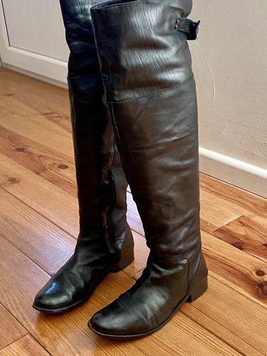 Carvela black leather - black, over