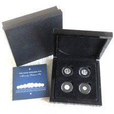 1936 EDWARD VIII 4 COIN SILVER PROOF PATTERN MAUNDY SET - boxed/cert
