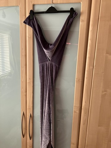 New look grey faux velvet - new,