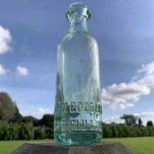 Clear Green Glass Old