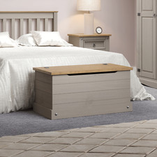 Corona Grey Ottoman Storage