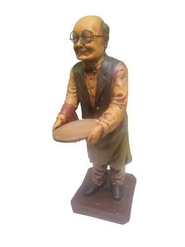 Vintage old man - vintage, waiter
