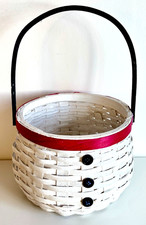 Winter Snowman Wicker Basket