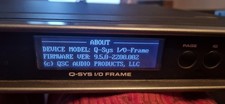 QSC q-sys I/O frame. All 4
