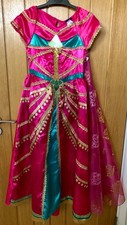 Disney Princess Jasmine Dressing Up Fancy Dress Costume Aladdin Age 9-10 Tu Kids