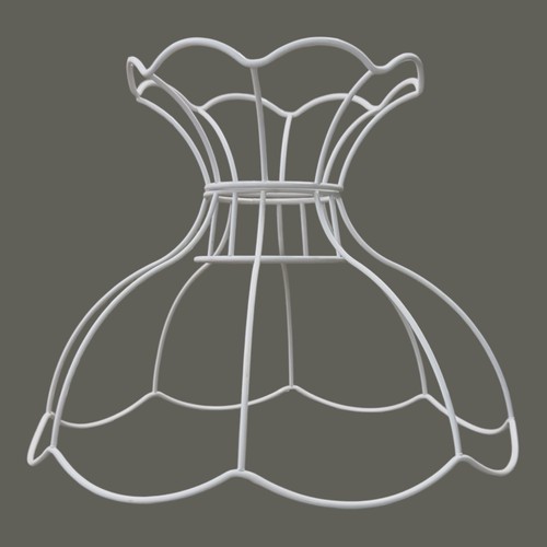 Edwardian lampshade frame 2 - edwardian,