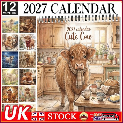 2027 funny highland cow wall - 2027,