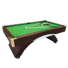 8 FT Modern Pool Table Green