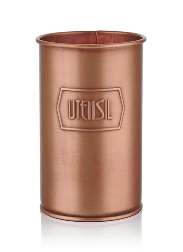 Rozi copper utensil holder - copper,