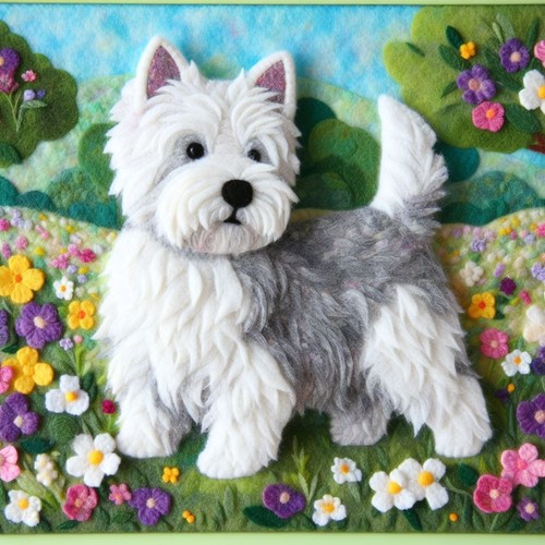 Luxury westie birthday - westie, card