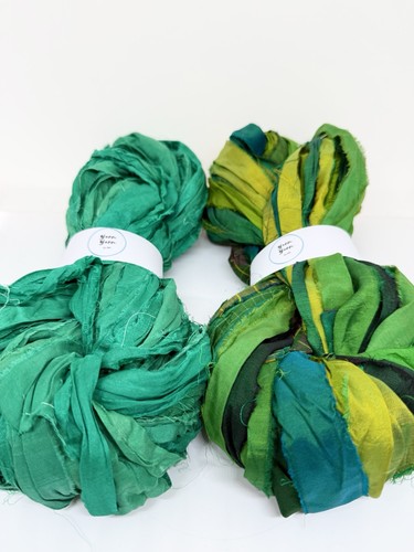 Sari silk ribbon yarn - sari,