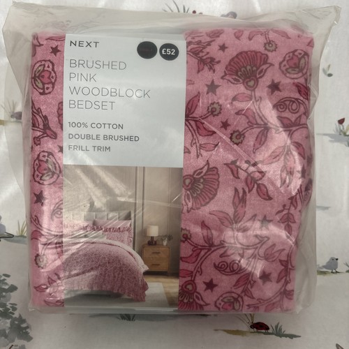 Size double pink floral next - double,