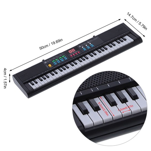 Keyboard piano keys - piano, 61