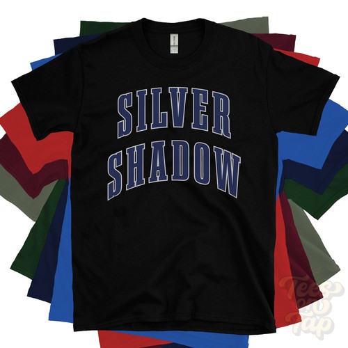 Silver shadow shirt varsity - silver,