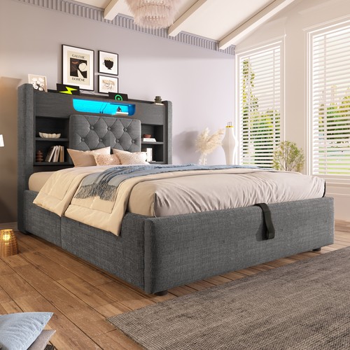 4ft6 double ottoman storage - 4ft6,