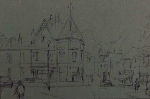Original pen ink drawing - ink,