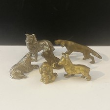 Vintage dog ornaments cast - ornaments,