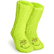 Grinch Womens Slipper Socks