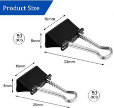 100Pcs Bulldog Clips Small