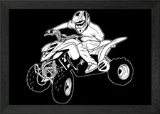 Quad Bike Framed Wall Art