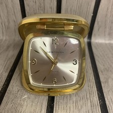 Vintage Westclox 7 Jewel Travel Alarm Clock Tested Working Retro