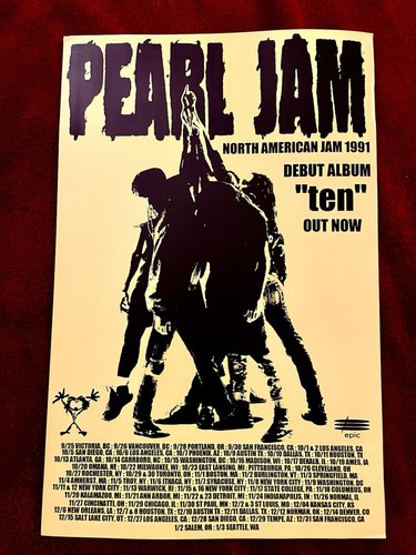 Pearl jam poster ten 1991 - pearl,