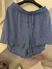 Ladies M&S Blue Shorts With