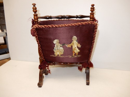 Antique silk needlepoint - antique,