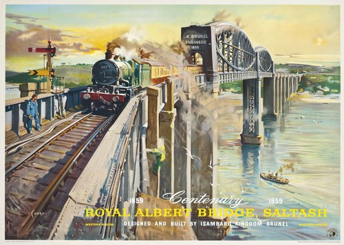 Vintage railway poster - vintage, royal