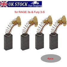 4 X Carbon Brushes for Evolution RAGE 3S & Fury 3-S 210mm Mitre Saw 030-0254 UK