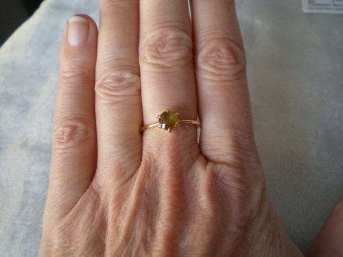 Ambilobe sphene round ring - ambilobe,