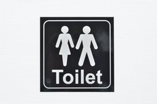 TOILET Self-Adhesive Sticker