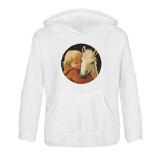 'Child Hugging Baby Horse'