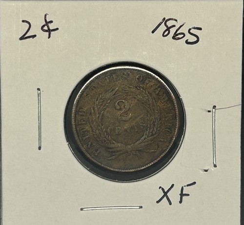 Two cent piece coins - piece, 1864