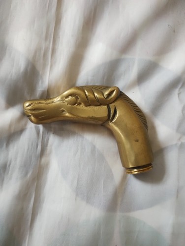 Vintage solid brass horse - vintage,