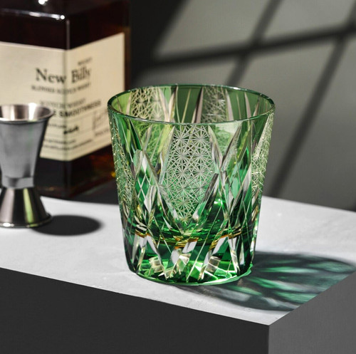 Vintage kiriko green crystal - vintage,