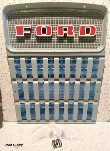 Tractor front grill set - front, with
