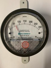 Filtermist 0-300 Pa Magnehelic Gauges c/w mounting plate