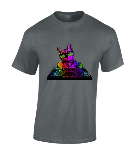 Cat mens shirt music - cat,