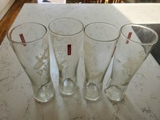 4x PERONI Pint Glasses. Home Bar.