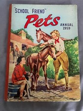 School Friend Pets Annual 1959 - Vintage