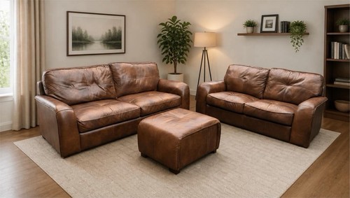 Dfs brown genuine leather - brown,
