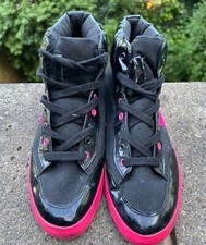SWEAR LONDON HighTop Sneaker Patient Boots Black /Pink UK 8 EU 42