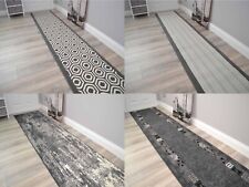 Grey Corridor Rugs Very Long Hallway Rug Dark Border Hall Runner ANY Length 
